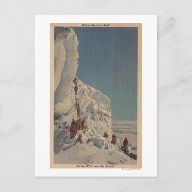 Carte Postale Escalapeurs de glace dans Rainier National Park, W (Devant)