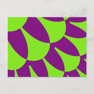 Carte Postale Escales vertes et violettes