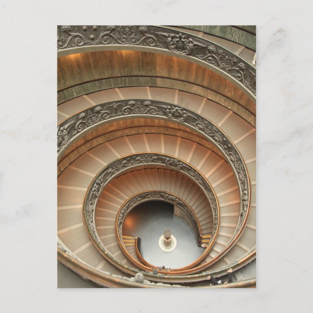 Carte Postale Escalier du Musée du Vatican (Devant)