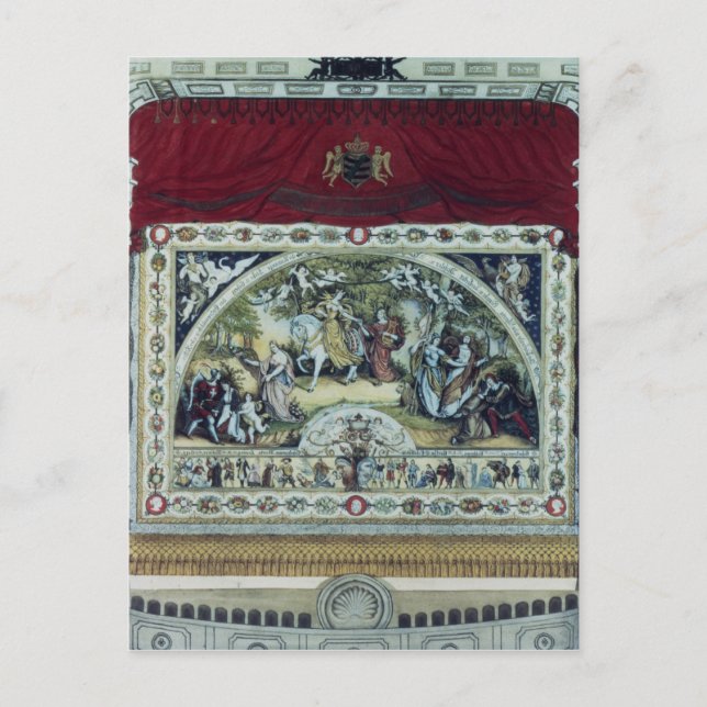 Carte Postale Escalier et rideau décoratif du Dresden (Devant)