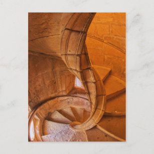 Carte Postale Escalier spiral tordu, Portugal