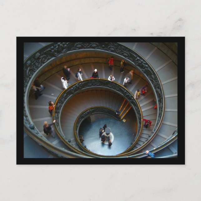 Carte Postale escalier vatican (Devant)