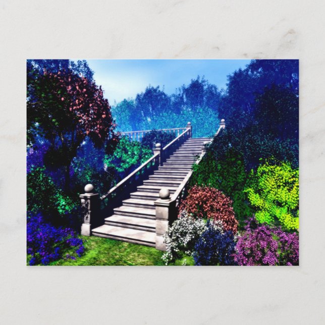 Carte Postale Escalier vers le paradis (Devant)