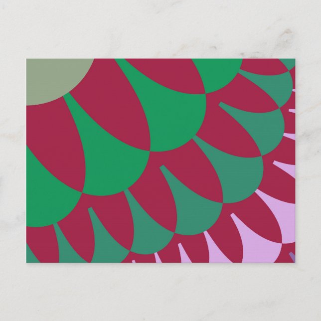 Carte Postale Escaliers aux fraises (Devant)
