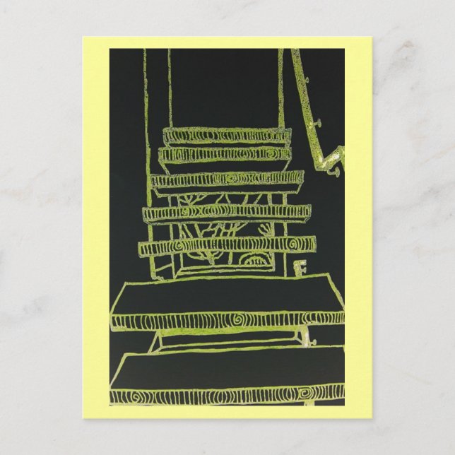 Carte Postale Escaliers flottants (Devant)