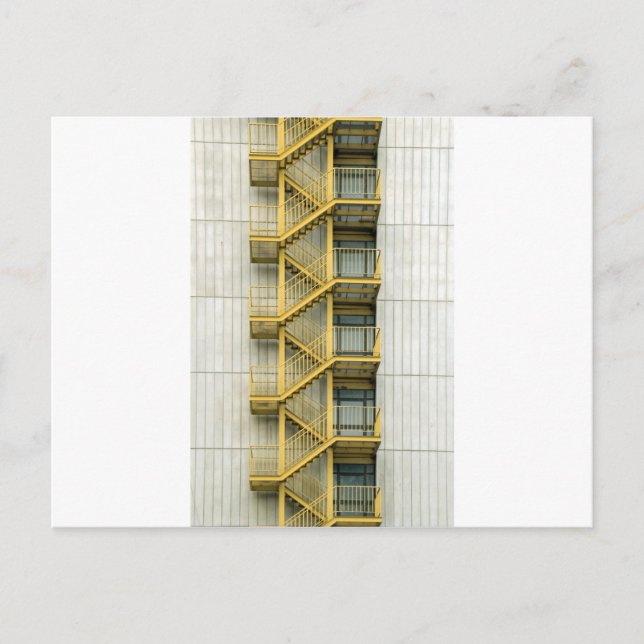 Carte Postale escaliers jaunes (Devant)