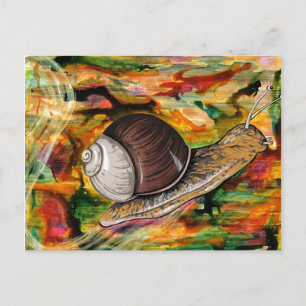 Carte Postale Escargot