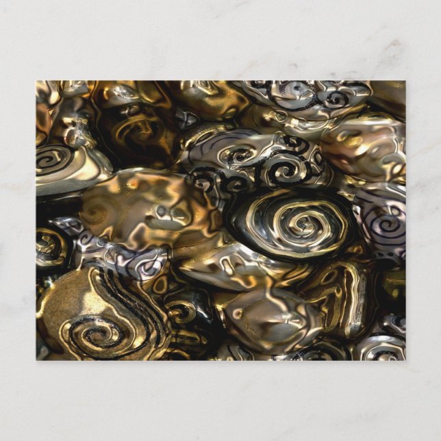 Carte Postale Escargots dorés (Devant)