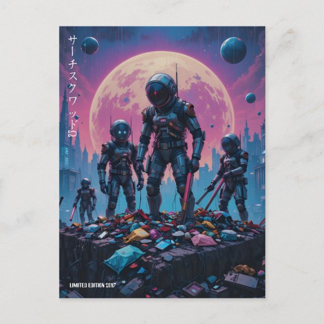 Carte Postale "Escouade de Recherche Ω" (Devant)