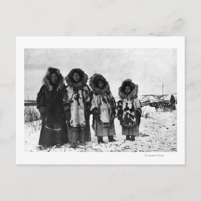 Carte Postale Eskimo Femmes En Alaska Photo (Devant)