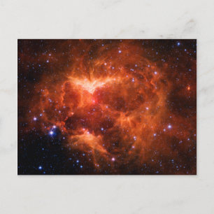 Carte Postale Espace, astronomie, Nebula Jack-o-lanterne, galaxi