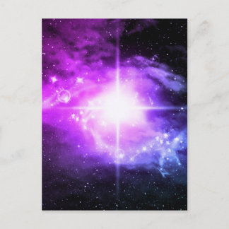 Carte Postale Espace externe pourpre