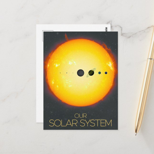 Carte Postale Espace extra-atmosphérique, Système solaire, Solei (Devant/Arrière en situation)