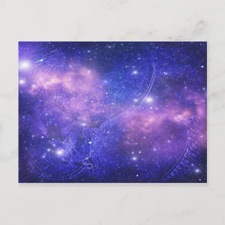 Carte Postale Espace profond bleu
