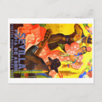 Espagne 1949 Séville Avril Fair Poster