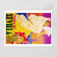 Espagne 1955 Séville Avril Fair Poster