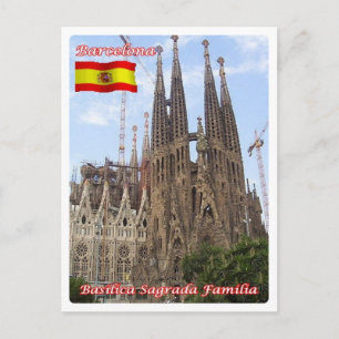 Carte Postale Espagne - Barcelone - Basilique Sagrada Familia -