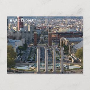 Carte Postale Espagne Barcelone Tourisme Vintage voyage Ajouter
