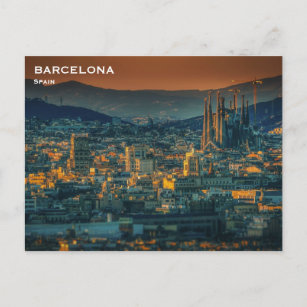 Carte Postale Espagne Barcelone Tourisme Vintage voyage Ajouter 
