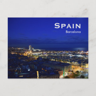 Carte Postale Espagne Barcelone Voyage Tourisme Vintage Ajout