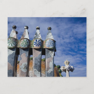 Carte Postale Espagne, Catalogne, Barcelone. Casa Batllo (1906).