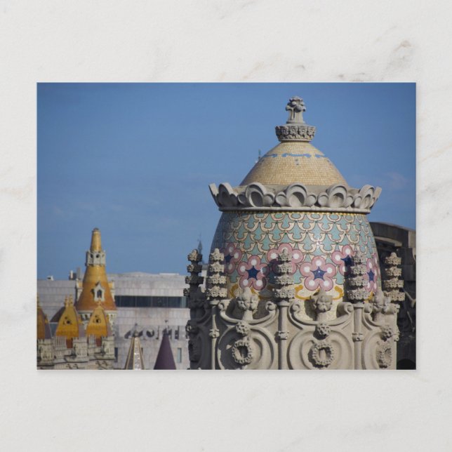 Carte Postale Espagne, Catalogne, Barcelone. Toit de Barcelone (Devant)