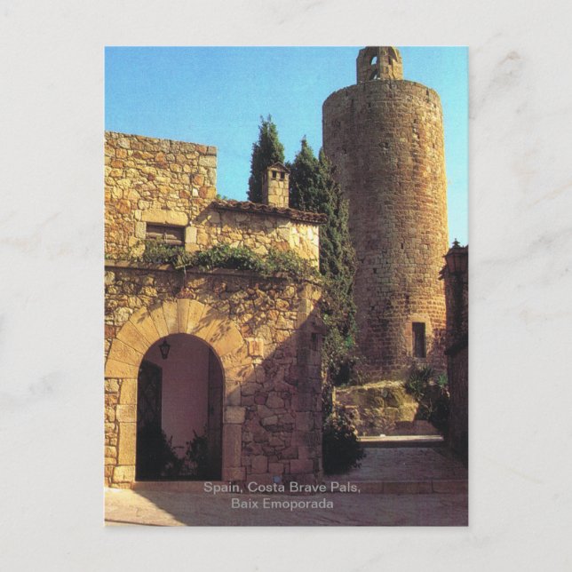 Carte Postale Espagne, Costa Brave Pals, Baix Emoporada (Devant)