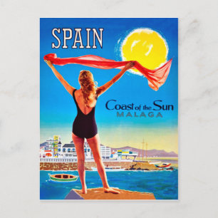 Carte Postale Espagne, Côte du soleil Malaga