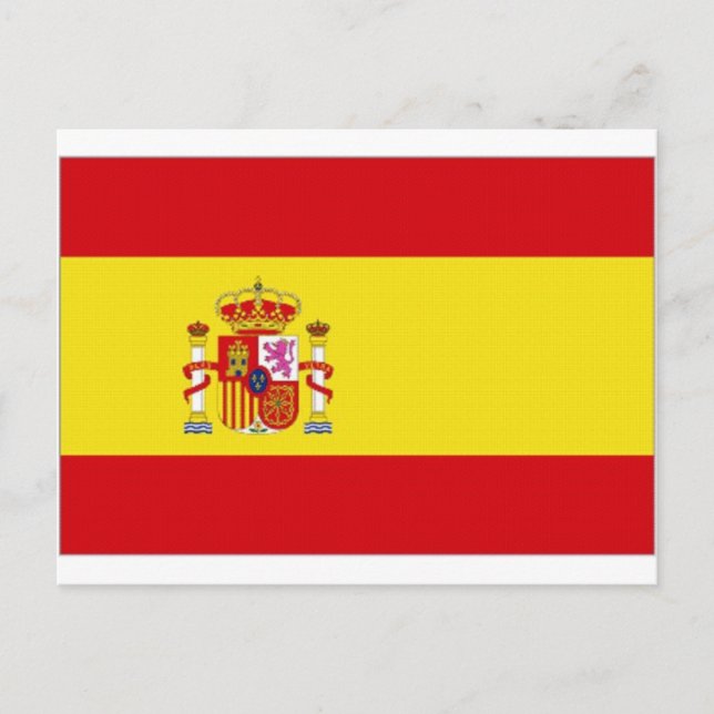 Carte Postale Espagne - Drapeau national simplifié (Devant)