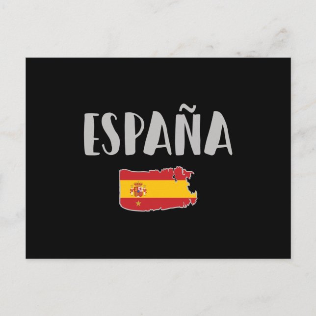 Carte Postale Espagne Football Fan Shirt Drapeau (Devant)