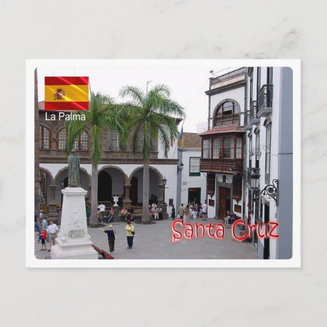 Carte Postale Espagne - Îles Canaries - La Palma - Père Noël Cru (Devant)