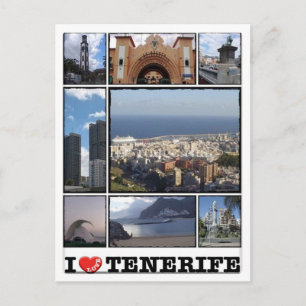 Carte Postale Espagne - Îles Canaries - Tenerife - I Love -