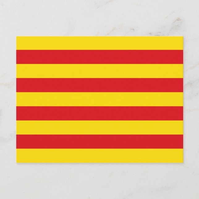 Carte Postale Espagne : La Senyera Catalogne (Devant)