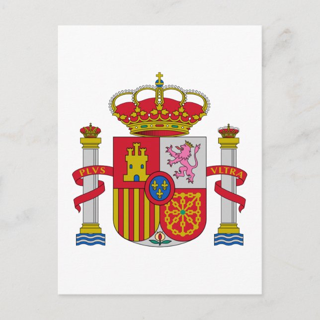Carte Postale Espagnol Espagne Armoiries Officielles Heraldry Sy (Devant)