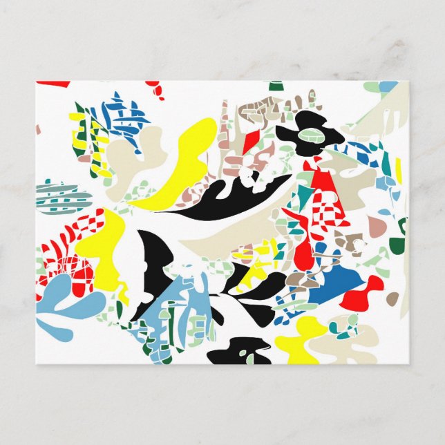 Carte Postale Espagnol été abstrait (Devant)