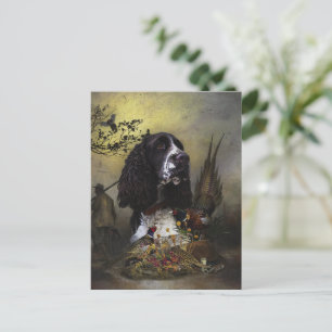 Carte Postale Espagnol Springer anglais avec faisan
