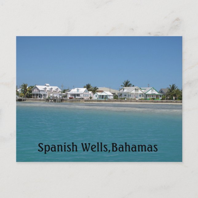 Carte Postale Espagnol Wells, Bahamas (Devant)