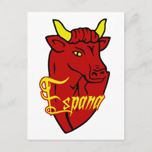 Carte Postale Espana Toro Espagnol Bull pour les amoureux de l'E