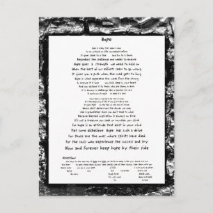 Carte Postale Espoir