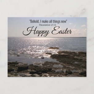 Carte Postale Espoir et encouragement Bible Verse Ocean Photo
