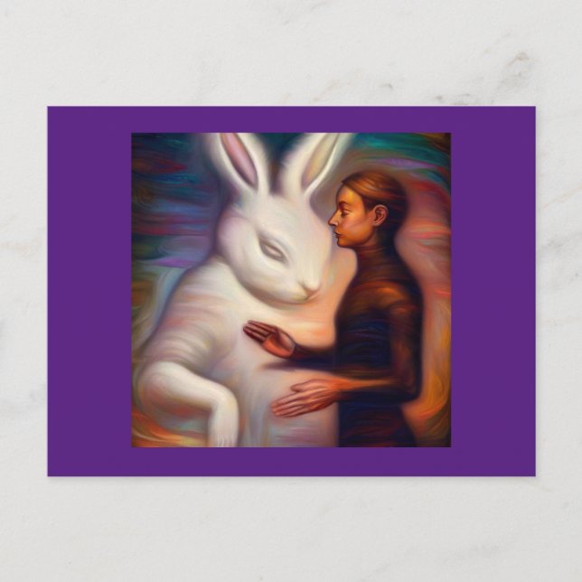Carte Postale Esprit Animal Lapin 1 (Devant)