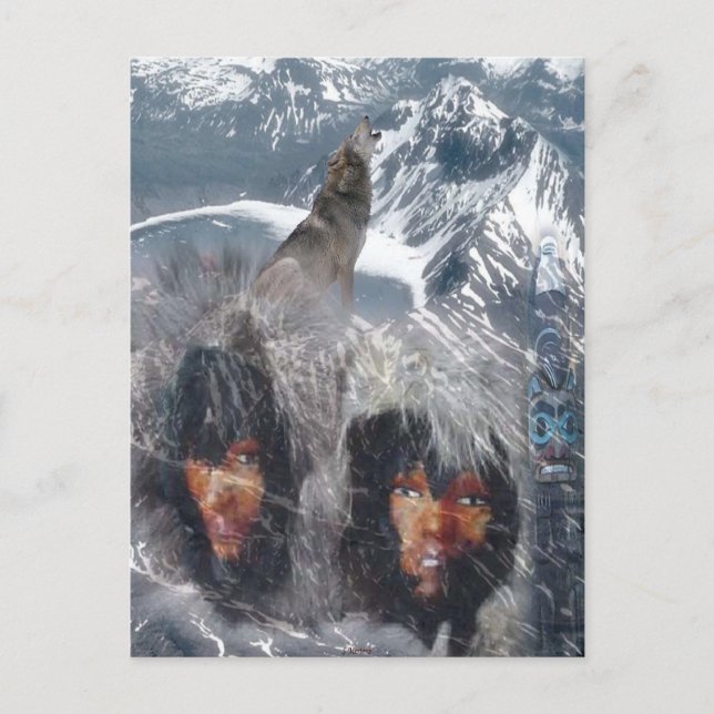 Carte Postale Esprit autochtone en Alaska (Devant)