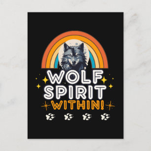 Carte Postale Esprit de loup intérieur