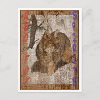 CARTE POSTALE ESPRITS ROUGES FOX