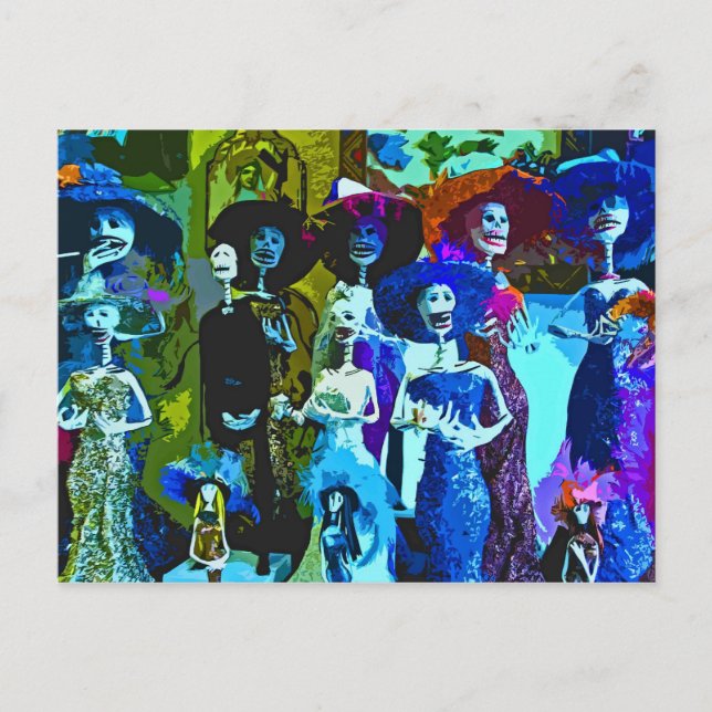 Carte Postale Esquelettes (Devant)