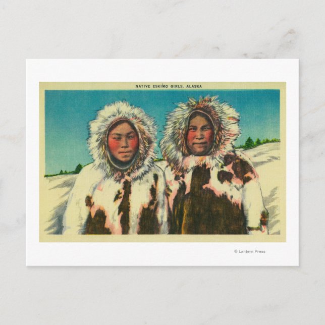 Carte Postale Esquimaux autochtones en AlaskaState (Devant)