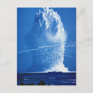 Carte Postale Essai nucléaire sous-marin Hardtack Umbrella 1958