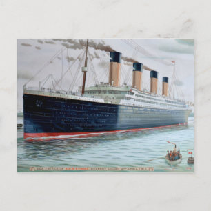 Carte Postale Essais en mer de RMS Titanic