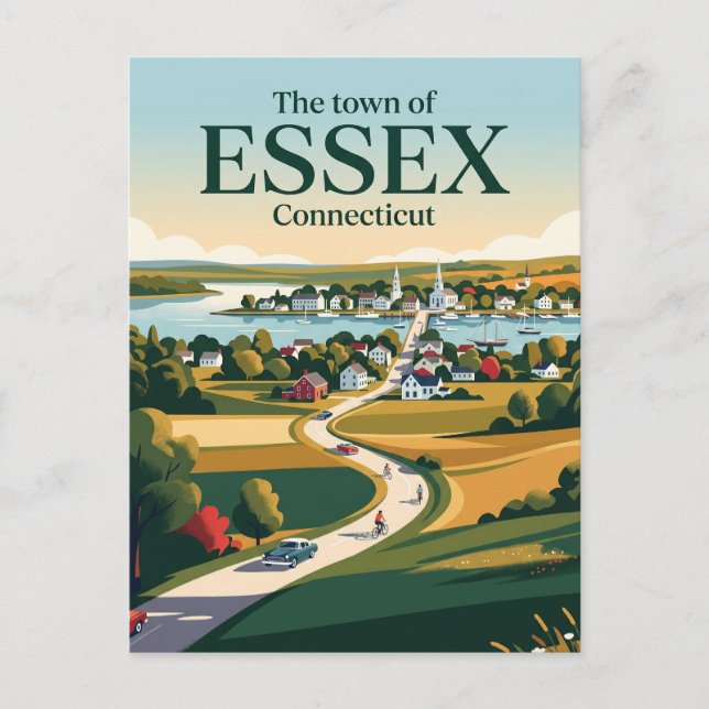 Carte Postale Essex Connecticut (Devant)
