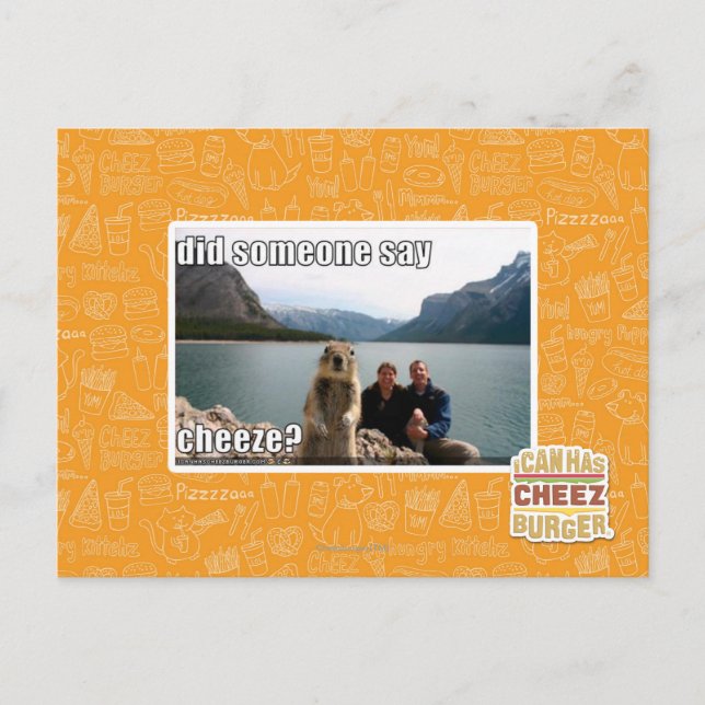 Carte Postale Est-ce que quelqu'un a dit le cheeze ? (Devant)